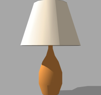 现代金属台灯su模型