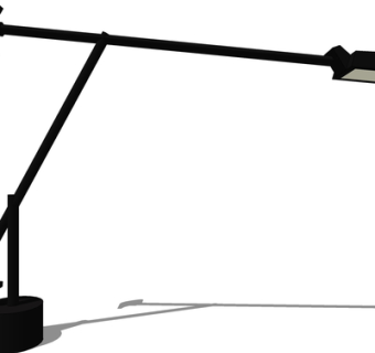 现代金属台灯su模型