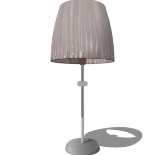 现代金属台灯su模型