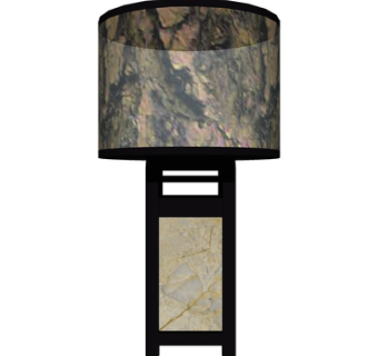 新中式台灯su模型