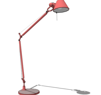 现代金属台灯su模型