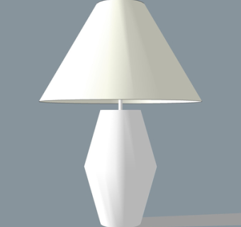 现代金属台灯su模型