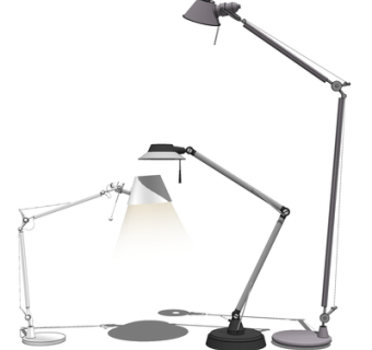 现代金属台灯su模型