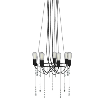 现代多头吊灯su模型