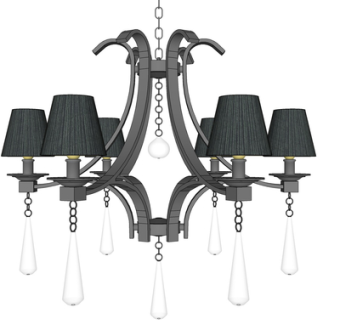 欧式金属吊灯su模型