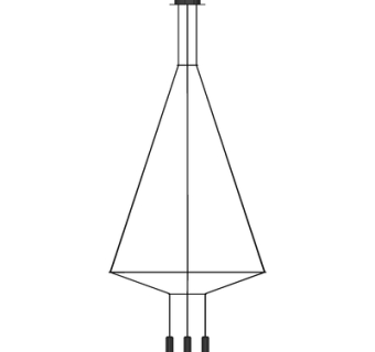 现代金属吊灯su模型
