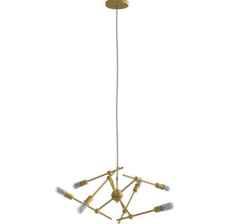 现代金属吊灯su模型