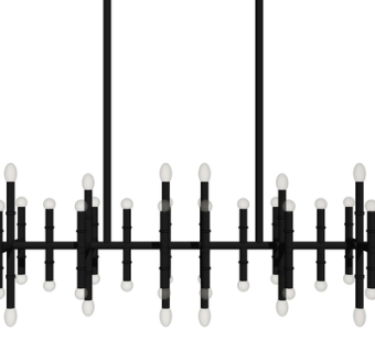 现代金属吊灯su模型