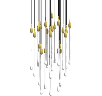 现代金属吊灯su模型