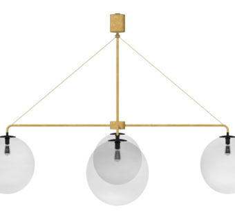 现代玻璃吊灯su模型