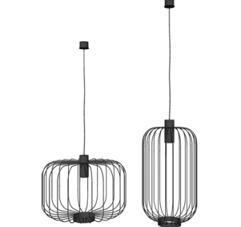 现代金属吊灯su模型