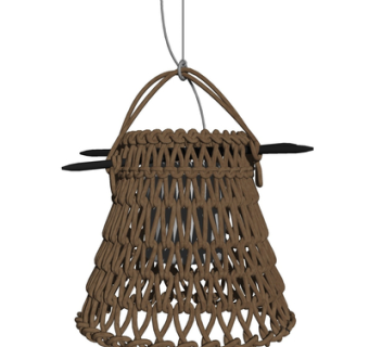 现代编制吊灯su模型