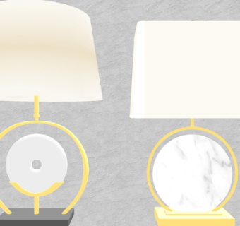 新中式台灯su模型