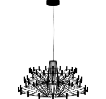 现代金属吊灯su模型