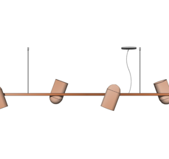 现代金属吊灯su模型
