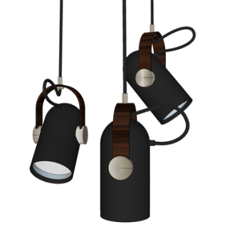 现代金属吊灯su模型