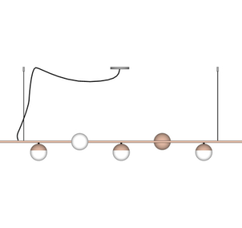 现代金属吊灯su模型