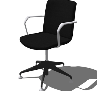 现代旋转办公椅su模型