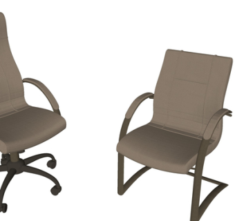 现代办公椅su模型