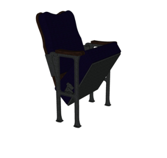 现代布艺会议折叠椅su模型