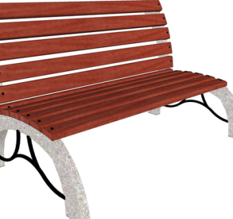 现代实木公用椅su模型