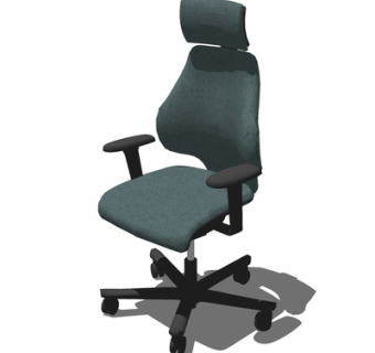 现代旋转办公椅su模型