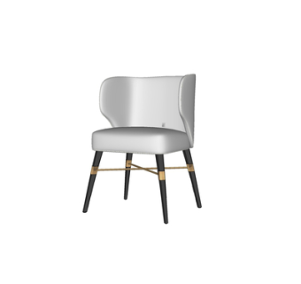 现代布艺休闲椅su模型