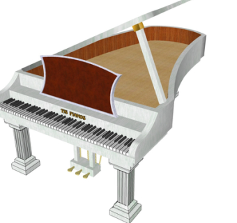 现代钢琴su模型
