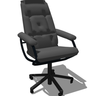 现代旋转办公椅su模型