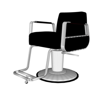 现代金属休闲椅su模型