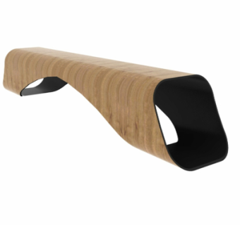 现代实木公用椅su模型