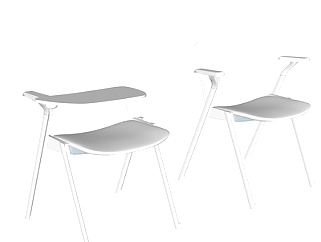 现代会议椅su模型