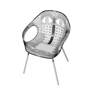 现代休闲椅su模型