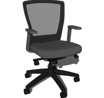 现代旋转办公椅su模型