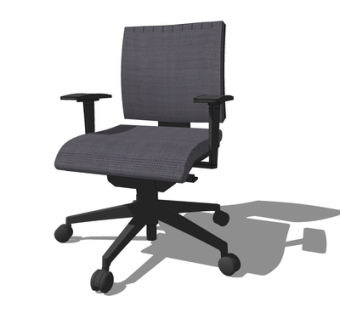 现代旋转办公椅su模型