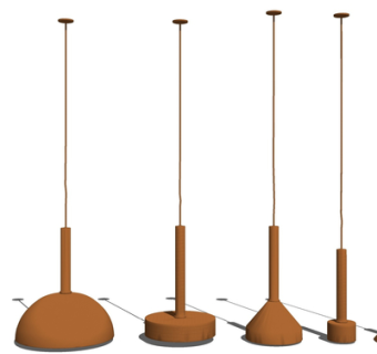 现代金属吊灯su模型