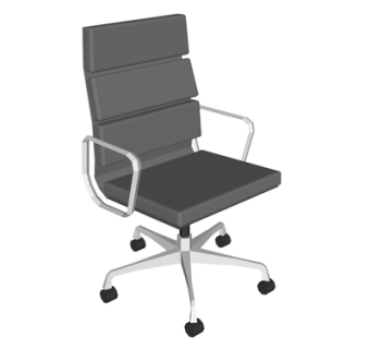 现代旋转办公椅su模型