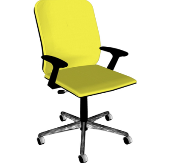 现代旋转办公椅su模型