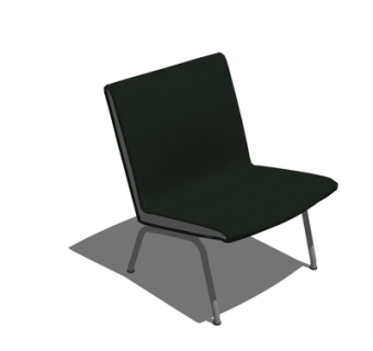 现代单椅su模型