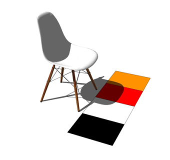 北欧实木单椅su模型