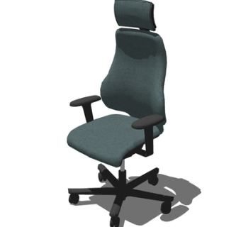 现代旋转办公椅su模型