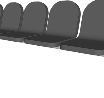 现代公用椅su模型