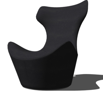 现代布艺休闲沙发su模型