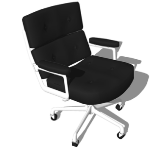 现代旋转办公椅su模型