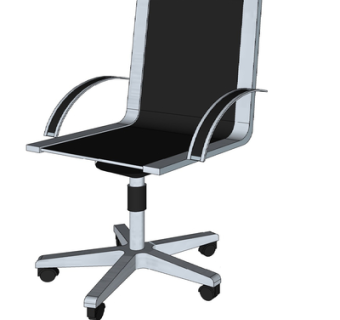 现代旋转办公椅su模型