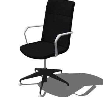 现代旋转办公椅su模型