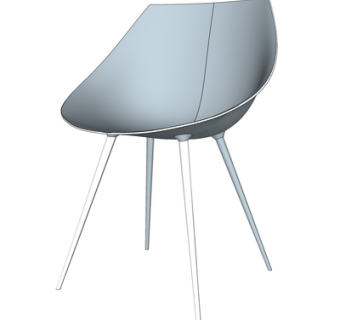 现代单椅su模型