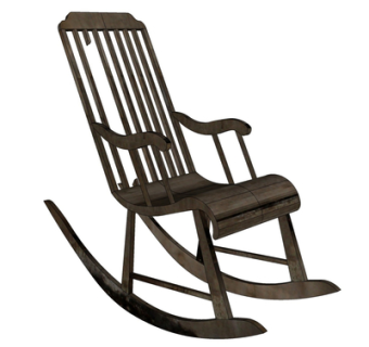 现代实木摇椅su模型