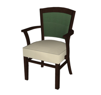 现代布艺单椅su模型