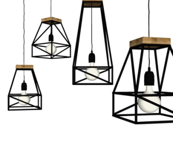 工业风吊灯su模型